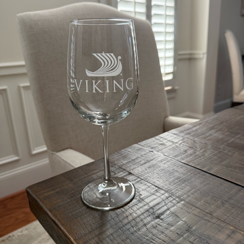 Clear Viking Riverboat Wine Glass Drinkware